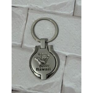 Hang Loose Hawaii Shaka Hand Keychain Mirror Compact Locket Charm